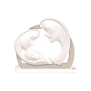 Resin Holy Family under Arch – Taupe