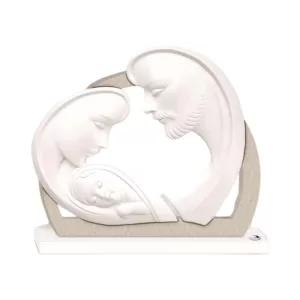 Resin Holy Family under Arch – Taupe