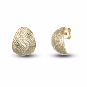 9Kt Gold Earrings with Diamond Cut Finish