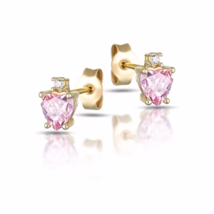 9Kt Gold Earrings with Swarovski Crystals