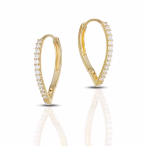 9Kt Gold Indrop Earrings