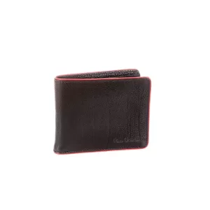 PIERRE CARDIN Black/Red Leather Wallet