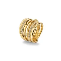LUCE Ring Sterling Silver Size 14
