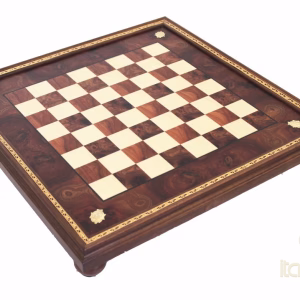 Italfama Elm Briar Wood Chessboard with Frame Special Edition (56 cm)
