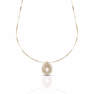 9Kt Gold Women's Necklace from the Rugiada Collection