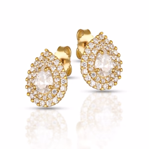 9Kt Gold Women's Earrings from the Rugiada Collection