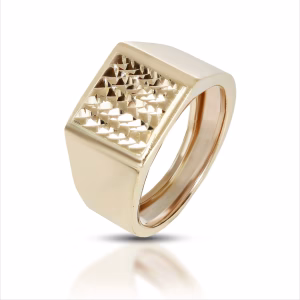 9Kt Gold Men's Ring - Size 19