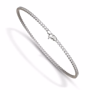 9Kt Gold Unisex Tennis Bracelet 19cm