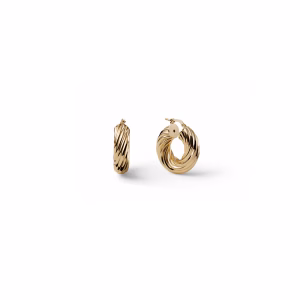UNOAERRE Twisted Hoop Earrings