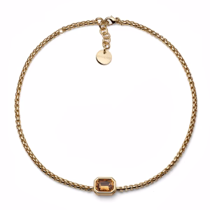 UNOAERRE Joya Necklace Yellow Crystal