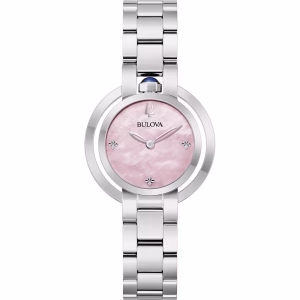 BULOVA Ladies Rubaiyat Watch with Pink Mother-of-Pearl Dial