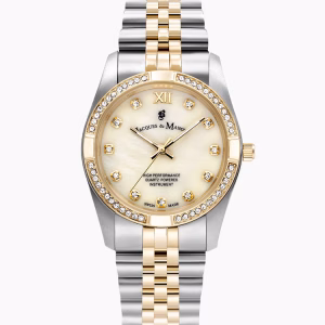 Jacques Du Manoir Emily 22x19mm Two-hands Silver-tone White dial Stainless Steel Swiss Watch