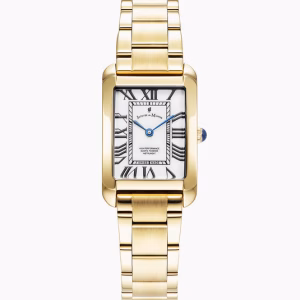 Jacques Du Manoir Emily 23x35mm Two-hands Gold-tone White dial Stainless steel Swiss Watch