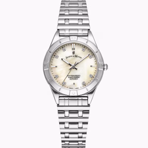 Jacques Du Manoir Leonie 29mm Three-hands Silver-tone White dial Stainless steel Swiss Watch