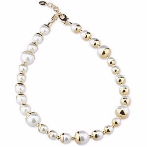 Sovrani Fashion Mood Gold Finish Necklace with Covered Shell