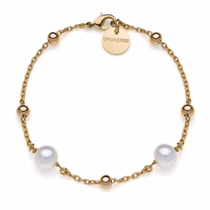 UNOAERRE Golden with natural pearls Bracelet