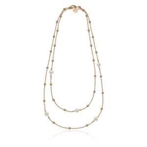 UNOAERRE Golden with natural pearls Necklace