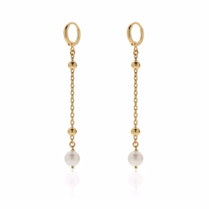 UNOAERRE Long Earrings with Pearls