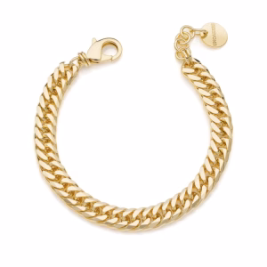 UNOAERRE Golden diamond curb chain Bracelet