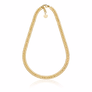 UNOAERRE Golden double groumette chain Necklace