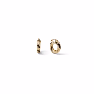 UNOAERRE Twisted hoop Earrings