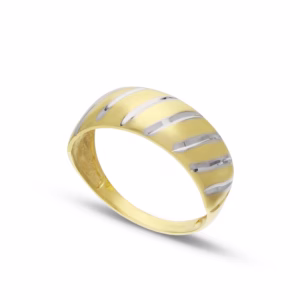 18Kt Gold Fancy Ring Two Tone