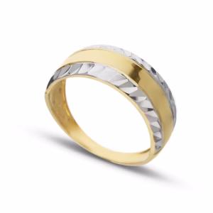 18Kt Gold Fancy Ring Two Tone