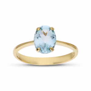 18Kt Gold Ring Topaz Stone