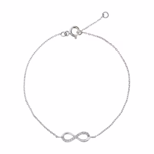 18Kt Gold Bracelet Infinity White Gold
