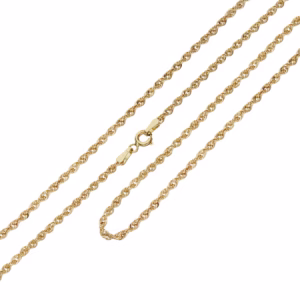 18Kt Gold Necklace Rope Yellow Gold