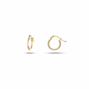 18Kt Gold Earrings Hoops Yellow Gold