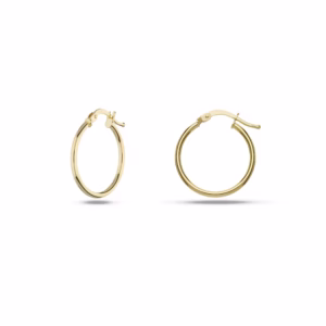 18Kt Gold Earrings Hoops Yellow Gold