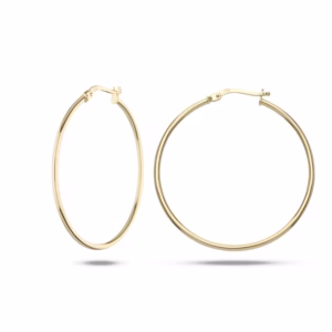 18Kt Gold Earrings Hoops Yellow Gold
