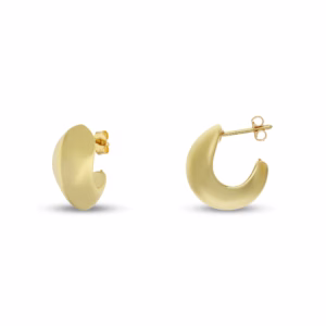 18Kt Gold Earrings Hoops Yellow Gold