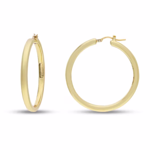 18Kt Gold Earrings Hoops Yellow Gold