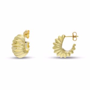 18Kt Gold Earrings Hoops Yellow Gold