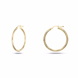 18Kt Gold Earrings Hoops Yellow Gold