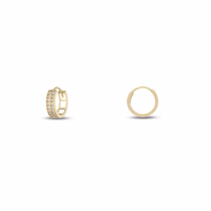 18Kt Gold Earrings Hoops Yellow Gold