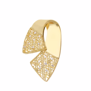 18Kt Gold Pendant Ribbon Yellow Gold