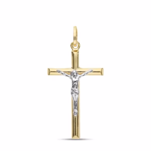 18Kt Gold Pendant Cross Yellow Gold