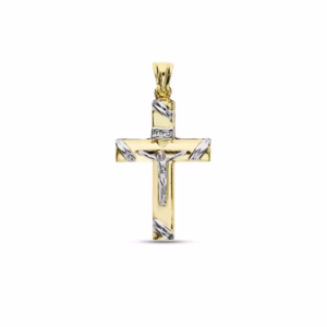 18Kt Gold Pendant Cross Yellow Gold