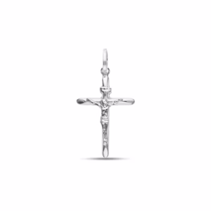 18Kt Gold Pendant Cross White Gold