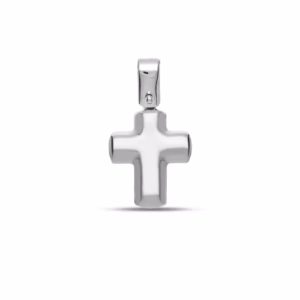 18Kt Gold Pendant Cross White Gold