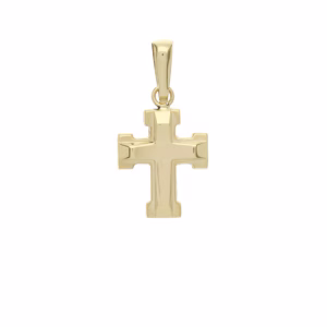 18Kt Gold Pendant Cross Yellow Gold