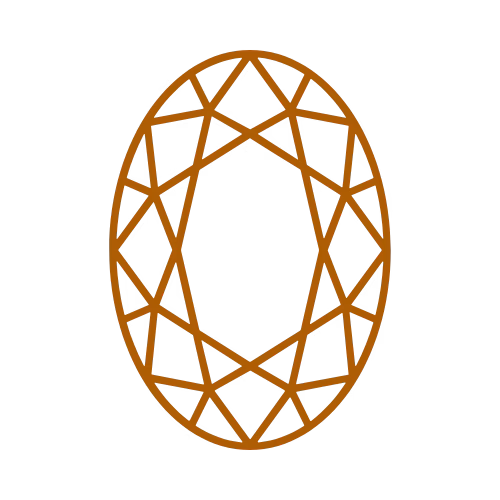 Oval-cut diamond