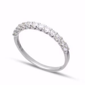 18Kt Gold Ring Eternity Yellow Gold