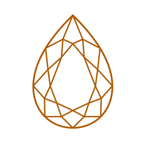 Pear-shaped diamond
