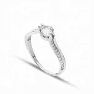 18Kt Gold Solitaire White Gold