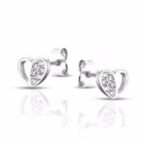 9Kt Gold Twinki Baby Heart Earrings