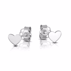 9Kt Gold Baby Heart Stud Earrings